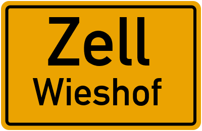 Straßenverzeichnis Zell Wieshof