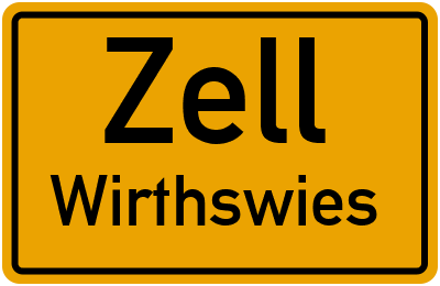 Straßenverzeichnis Zell Wirthswies