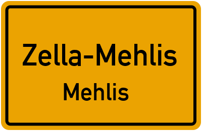 Straßenverzeichnis Zella-Mehlis Mehlis