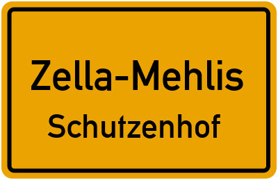 Straßenverzeichnis Zella-Mehlis Schutzenhof