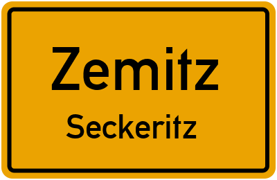 Straßenverzeichnis Zemitz Seckeritz