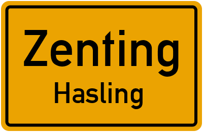 Straßenverzeichnis Zenting Hasling