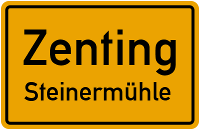Straßenverzeichnis Zenting Steinermühle