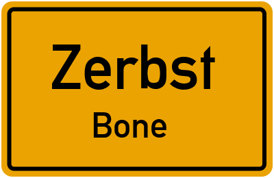 Straßenverzeichnis Zerbst Bone