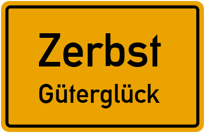Straßenverzeichnis Zerbst Güterglück