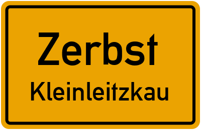 Straßenverzeichnis Zerbst Kleinleitzkau