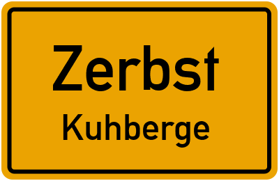 Straßenverzeichnis Zerbst Kuhberge