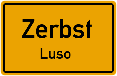 Straßenverzeichnis Zerbst Luso
