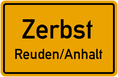 Straßenverzeichnis Zerbst Reuden/Anhalt