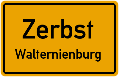 Straßenverzeichnis Zerbst Walternienburg