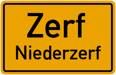 Straßenverzeichnis Zerf Niederzerf