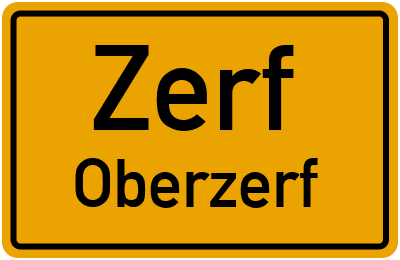 Straßenverzeichnis Zerf Oberzerf