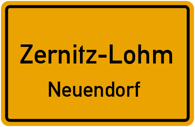 Straßenverzeichnis Zernitz-Lohm Neuendorf