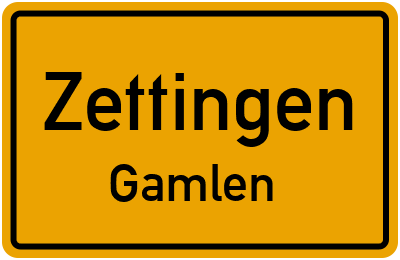Straßenverzeichnis Zettingen Gamlen