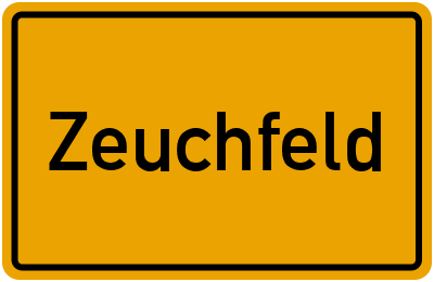 Ortsschild von Gemeinde Zeuchfeld in Sachsen-Anhalt