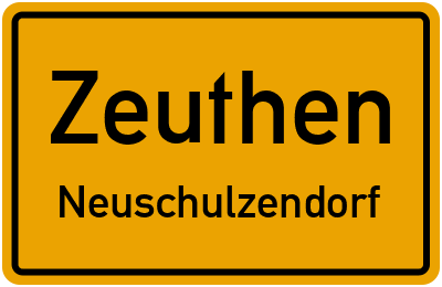 Straßenverzeichnis Zeuthen Neuschulzendorf