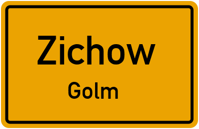 Straßenverzeichnis Zichow Golm