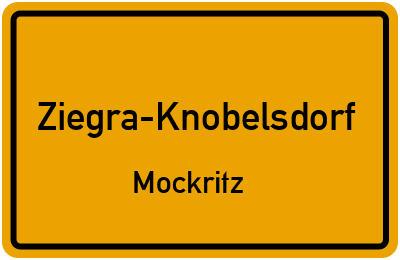 Straßenverzeichnis Ziegra-Knobelsdorf Mockritz