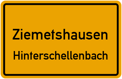 Straßenverzeichnis Ziemetshausen Hinterschellenbach