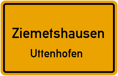 Straßenverzeichnis Ziemetshausen Uttenhofen