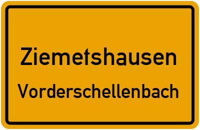 Straßenverzeichnis Ziemetshausen Vorderschellenbach