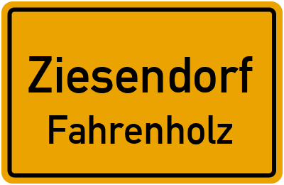 Straßenverzeichnis Ziesendorf Fahrenholz