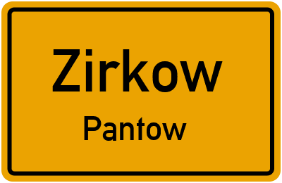 Straßenverzeichnis Zirkow Pantow