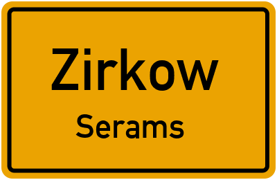 Straßenverzeichnis Zirkow Serams