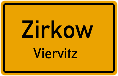 Straßenverzeichnis Zirkow Viervitz