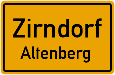 Straßenverzeichnis Zirndorf Altenberg