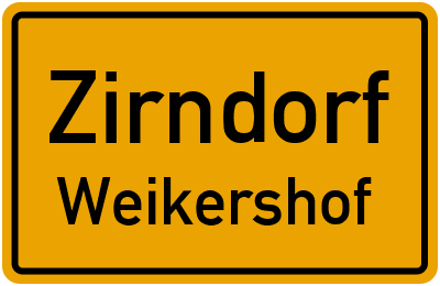 Straßenverzeichnis Zirndorf Weikershof
