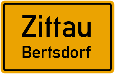 Straßenverzeichnis Zittau Bertsdorf