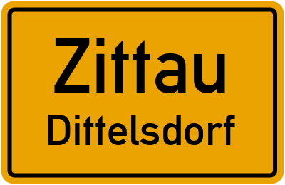 Straßenverzeichnis Zittau Dittelsdorf