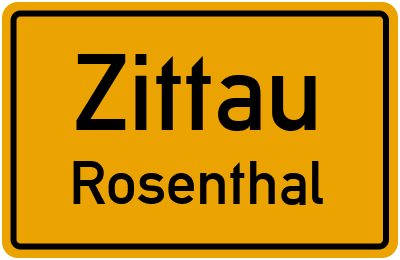 Straßenverzeichnis Zittau Rosenthal