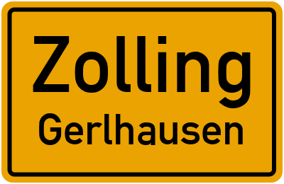 Straßenverzeichnis Zolling Gerlhausen