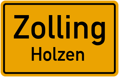 Straßenverzeichnis Zolling Holzen
