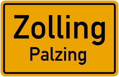 Straßenverzeichnis Zolling Palzing