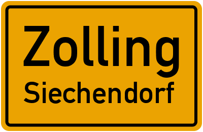 Straßenverzeichnis Zolling Siechendorf