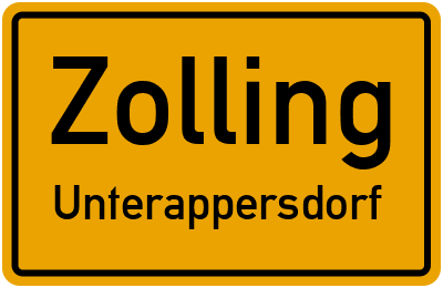 Straßenverzeichnis Zolling Unterappersdorf