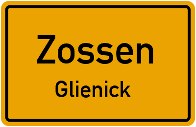 Straßenverzeichnis Zossen Glienick