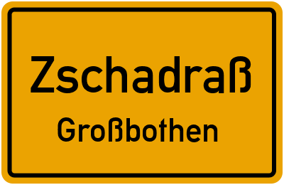 Straßenverzeichnis Zschadraß Großbothen