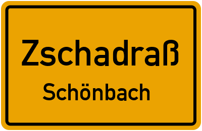 Straßenverzeichnis Zschadraß Schönbach