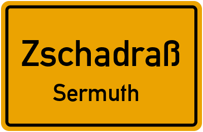 Straßenverzeichnis Zschadraß Sermuth