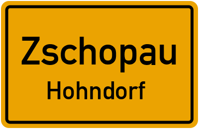 Straßenverzeichnis Zschopau Hohndorf