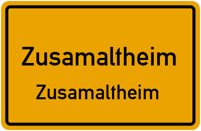 Straßenverzeichnis Zusamaltheim Zusamaltheim
