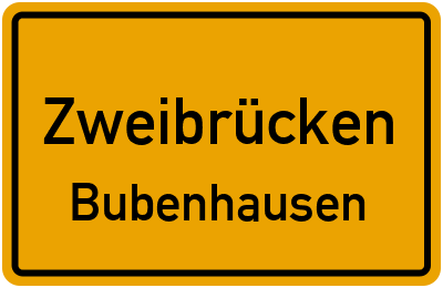 Straßenverzeichnis Zweibrücken Bubenhausen