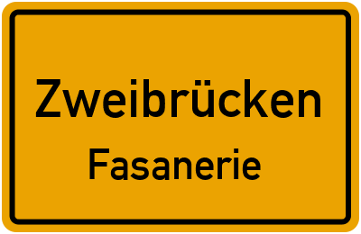 Straßenverzeichnis Zweibrücken Fasanerie