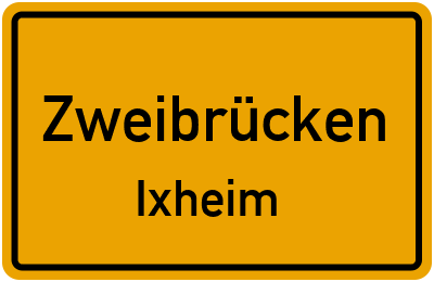 Straßenverzeichnis Zweibrücken Ixheim