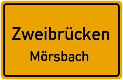 Straßenverzeichnis Zweibrücken Mörsbach