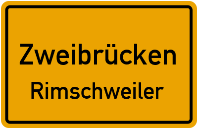 Straßenverzeichnis Zweibrücken Rimschweiler